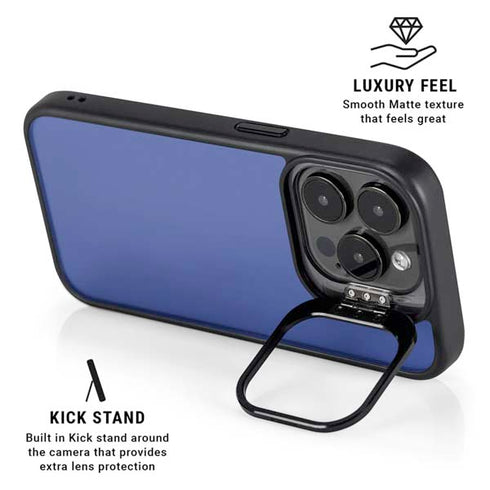 Blue iPhone 16 Pro Kickstand Case